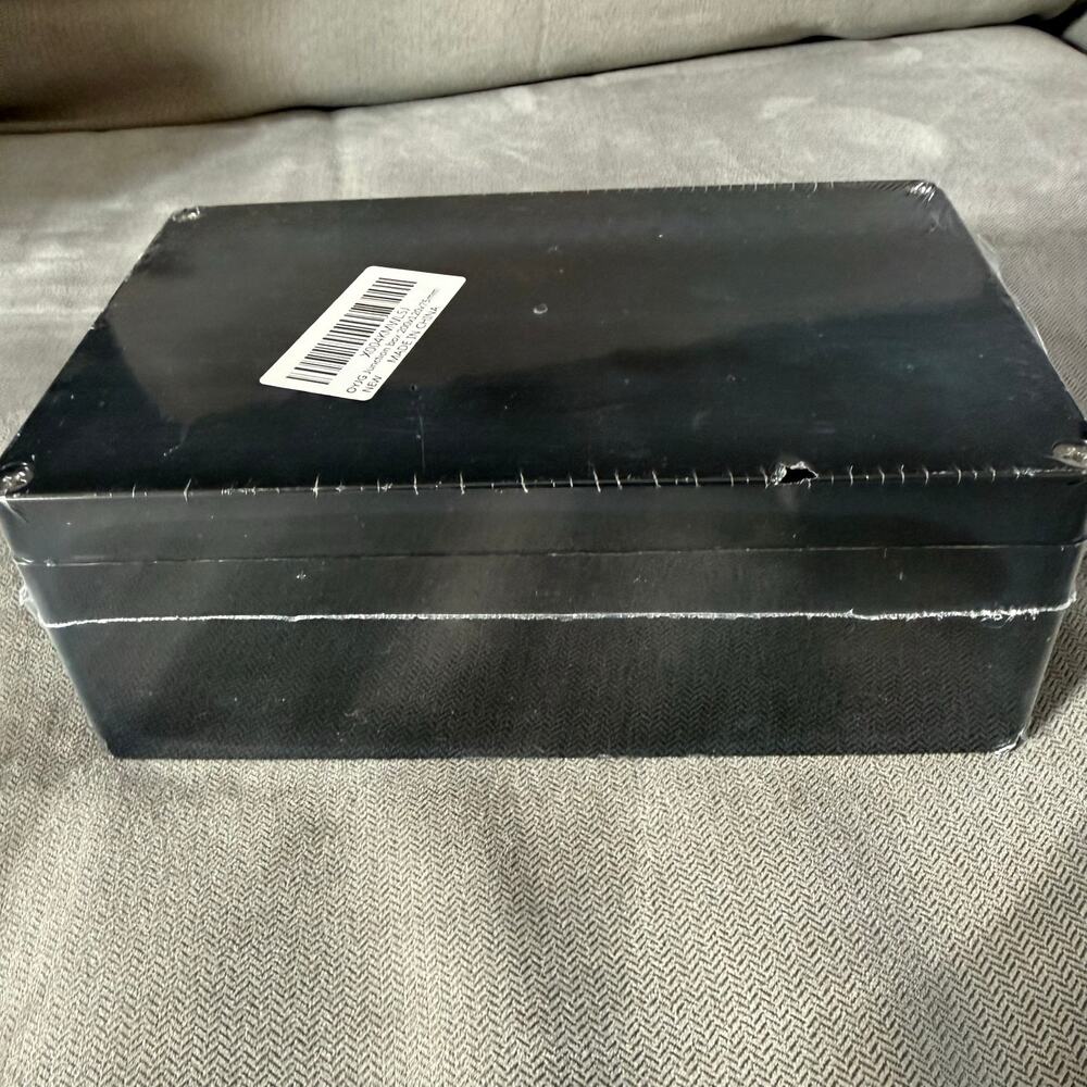 OYJG Junction Box 200x120x75mm Black Electrical Project Enclosure NEW